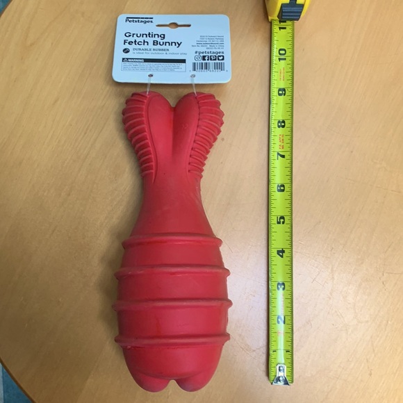 Grunting Bunny Fetch & Tug Toy - Picture 3 of 4